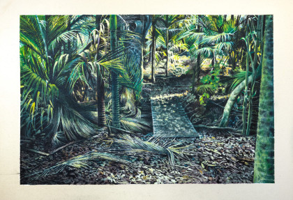 Cross 2023 Whakanewha acrylic on canvas 1000mm x 800mm