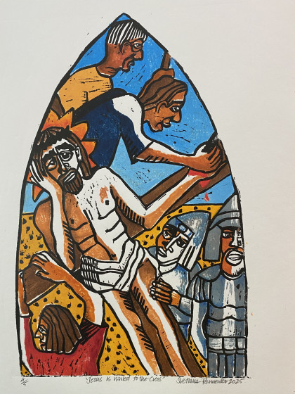 10 Jesus is nailed to the cross