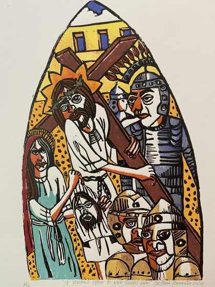 8 Veronica wipes the face of Jesus
