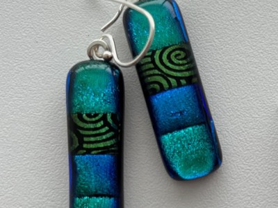 Dichroic Earrings Anna Palmer 1